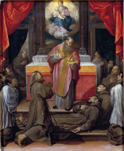 La dernière communion de Saint François - Agostino Carracci